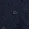 Eyelet Crew Cardigan