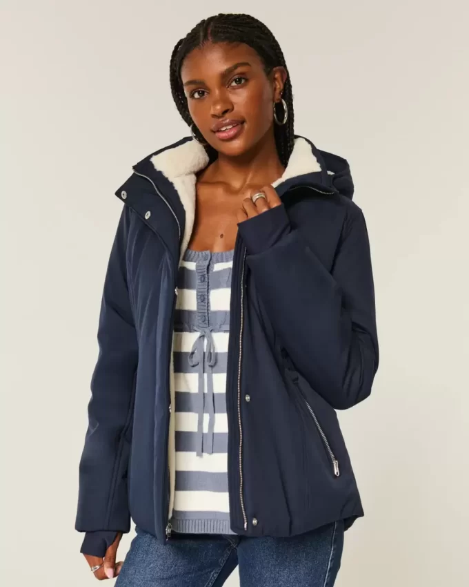 Faux Fur-Lined All-Weather Jacket
