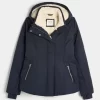 Faux Fur-Lined All-Weather Jacket