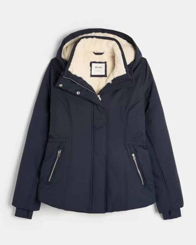 Faux Fur-Lined All-Weather Jacket