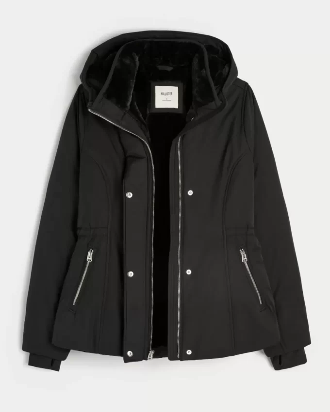 Faux Fur-Lined All-Weather Jacket