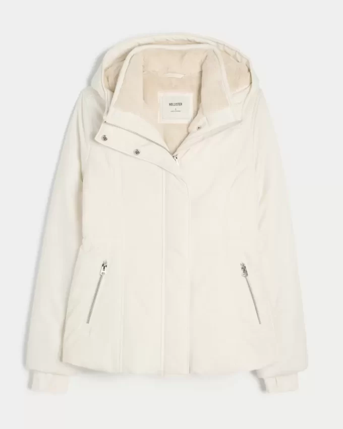 Faux Fur-Lined All-Weather Jacket