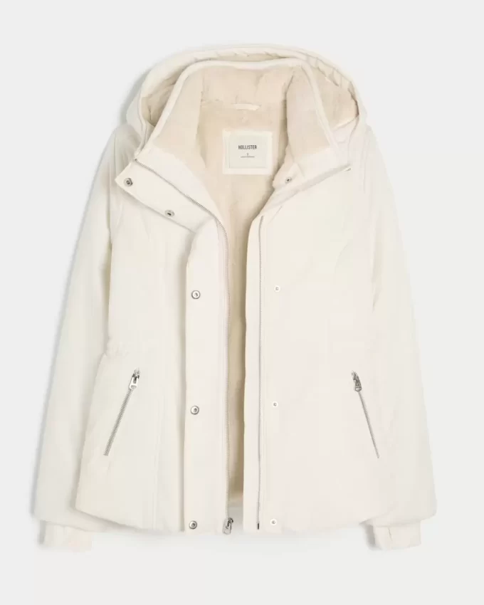 Faux Fur-Lined All-Weather Jacket