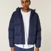 Faux Fur-Lined Puffer Jacket