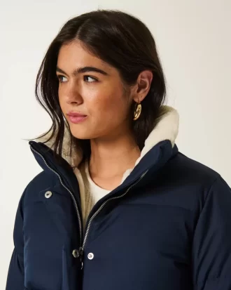 Faux Fur-Lined Puffer Jacket