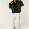 Faux Fur-Lined Puffer Jacket
