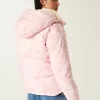 Faux Fur-Lined Puffer Jacket