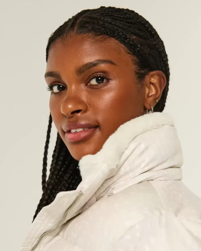 Faux Fur-Lined Puffer Jacket