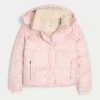 Faux Fur-Lined Puffer Jacket