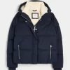 Faux Fur-Lined Puffer Jacket