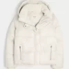 Faux Fur-Lined Puffer Jacket