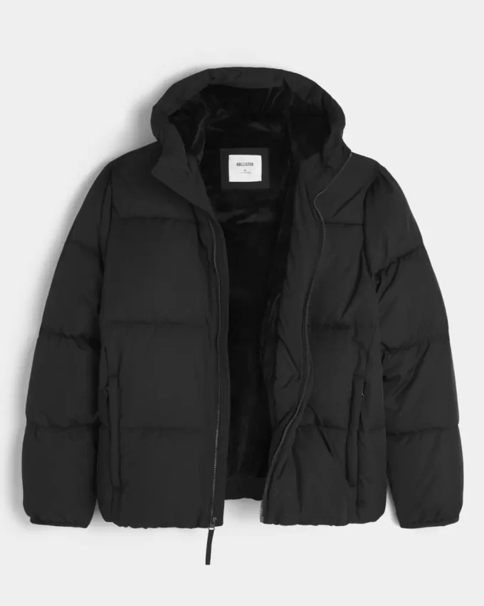 Faux Fur-Lined Puffer Jacket