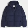 Faux Fur-Lined Puffer Jacket