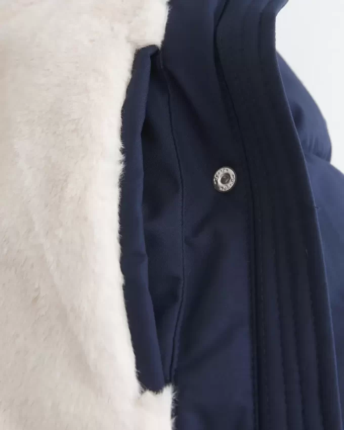 Faux Fur-Lined Puffer Jacket