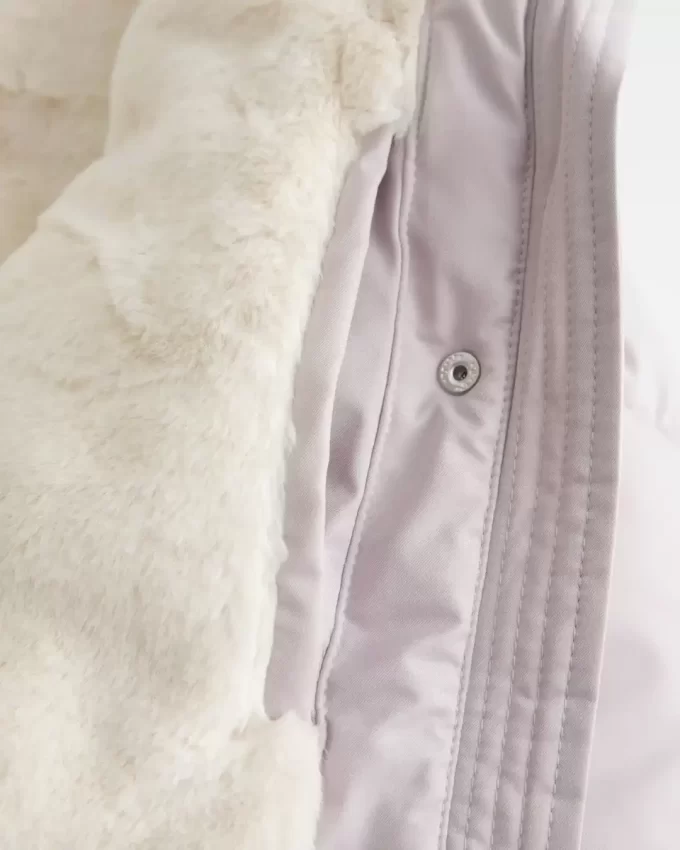 Faux Fur-Lined Puffer Jacket