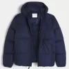 Faux Fur-Lined Puffer Jacket