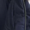 Faux Fur Trim Puffer Bomber Jacket