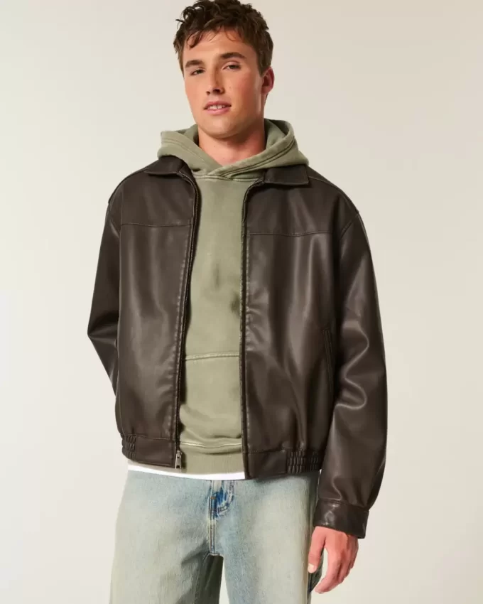 Faux Leather Jacket