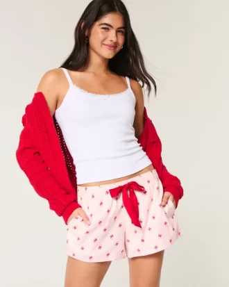 Flannel Tie Shorts