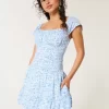 Flutter Sleeve Skort Dress
