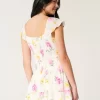 Flutter Sleeve Skort Dress