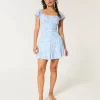 Flutter Sleeve Skort Dress