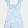 Flutter Sleeve Skort Dress