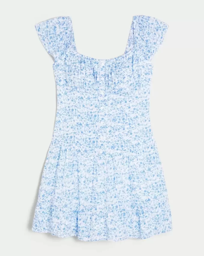 Flutter Sleeve Skort Dress