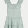 Flutter Sleeve Skort Dress