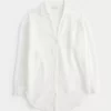 Gauze Button-Through Mini Shirt Dress