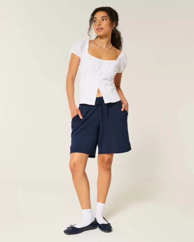 Gilly Hicks Active Cooldown Side Bow Shorts