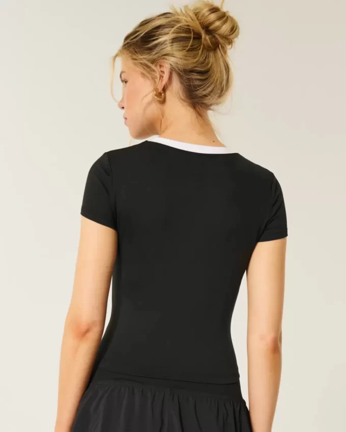 Gilly Hicks Active Graphic Baby Tee Gilly Hicks Active Graphic Baby Tee