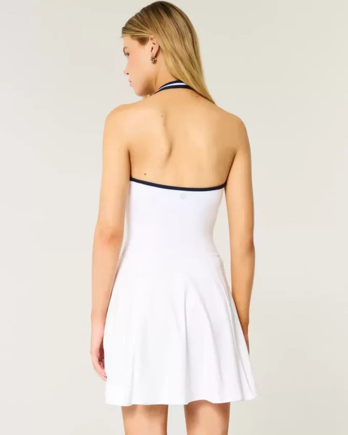 Gilly Hicks Active Pleated Halter Dress