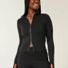 Gilly Hicks Active Recharge Bow Double Zip Jacket