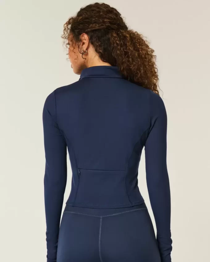 Gilly Hicks Active Recharge Bow Double Zip Jacket
