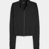 Gilly Hicks Active Recharge Bow Double Zip Jacket