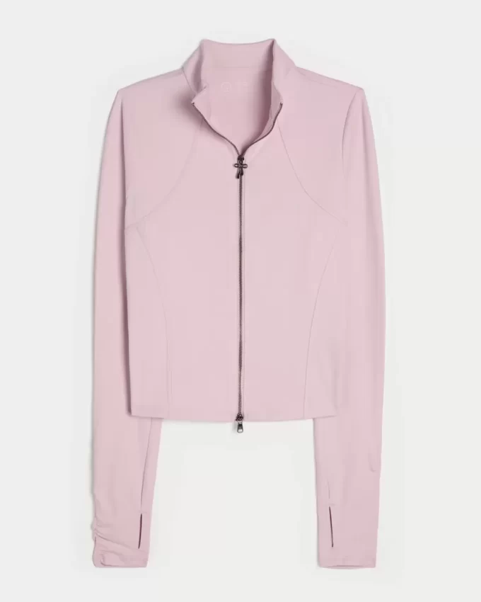 Gilly Hicks Active Recharge Bow Double Zip Jacket