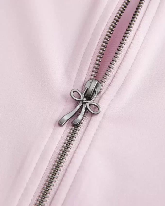 Gilly Hicks Active Recharge Bow Double Zip Jacket