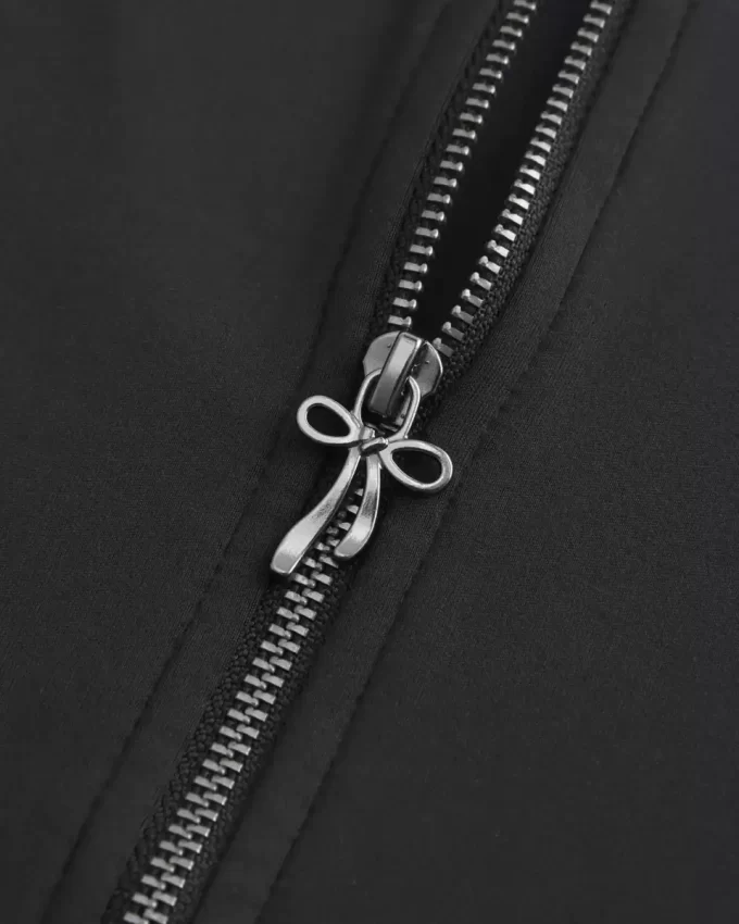 Gilly Hicks Active Recharge Bow Double Zip Jacket