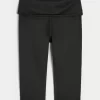 Gilly Hicks Active Recharge Foldover Waist Capri Pants