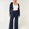 Gilly Hicks Active Recharge Foldover Waist Wide-Leg Pants