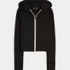 Gilly Hicks Active Recharge Hooded Crop Zip-Up Top
