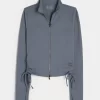 Gilly Hicks Active Recharge Side-Tie Zip-Up Jacket