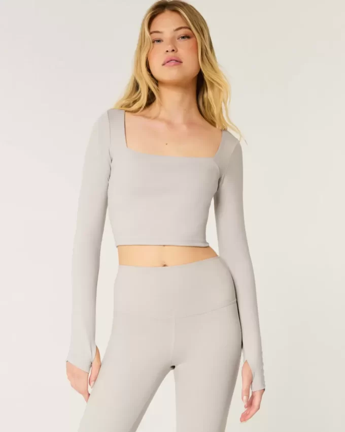 Gilly Hicks Active Recharge Square-Neck Top Gilly Hicks Active Recharge Square-Neck Top