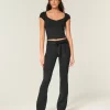 Gilly Hicks Active Recharge Tie-Waist Boot Leggings