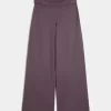 Gilly Hicks Active Recharge Wide-Leg Foldover Waist Pants