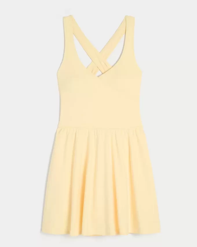 Gilly Hicks Active Recharge Wrap Halter Dress