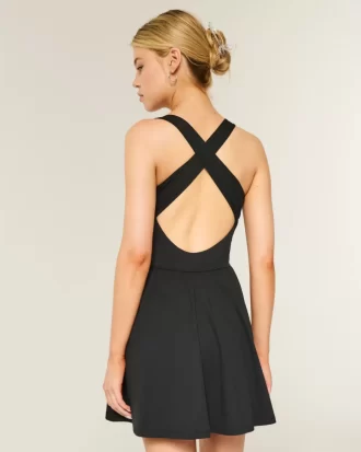 Gilly Hicks Active Recharge Wrap Halter Dress