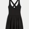 Gilly Hicks Active Recharge Wrap Halter Dress