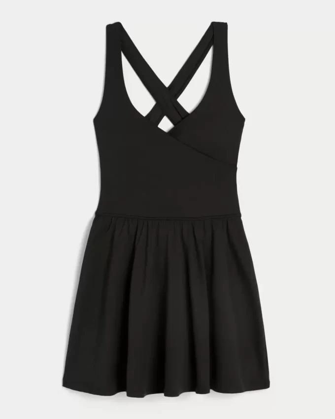 Gilly Hicks Active Recharge Wrap Halter Dress